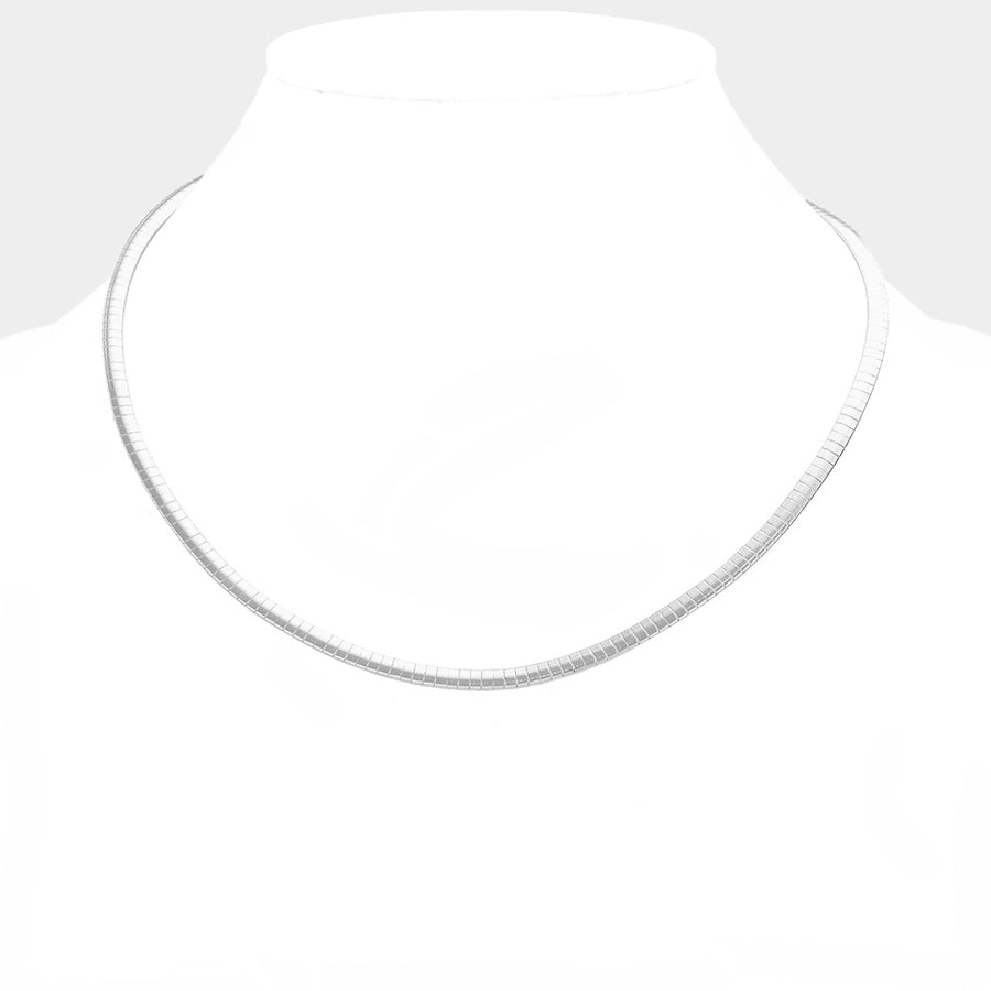 Omega Chain Necklace - Statement Layering Chunky Collar Necklace - Minimalist thick Chains