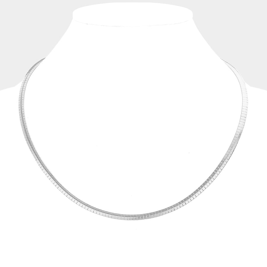 Omega Chain Necklace - Statement Layering Chunky Collar Necklace - Minimalist thick Chains