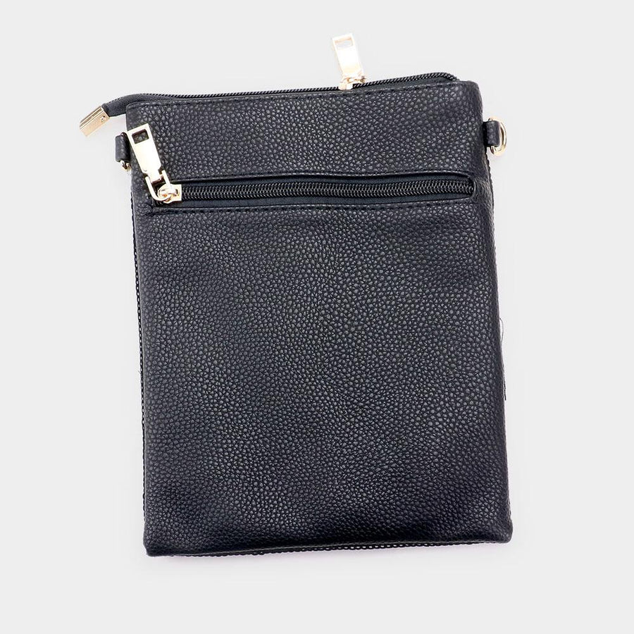 Fleur de Lis Sequin Crossbody Bag | Mardi Gras Sparkle Purse | Festival Parade Shoulder Bag