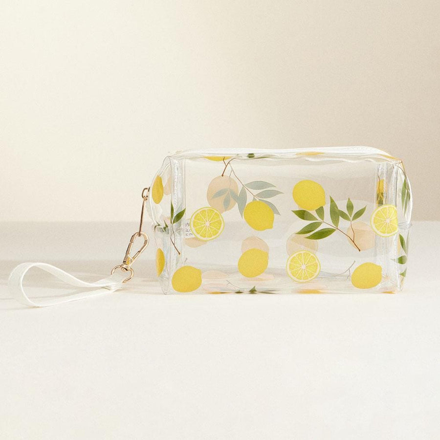 Toleel Pattern Transparent Cosmetic Pouch Bag | Clear Makeup Bag with Zipper | Travel Toiletry Organizer
