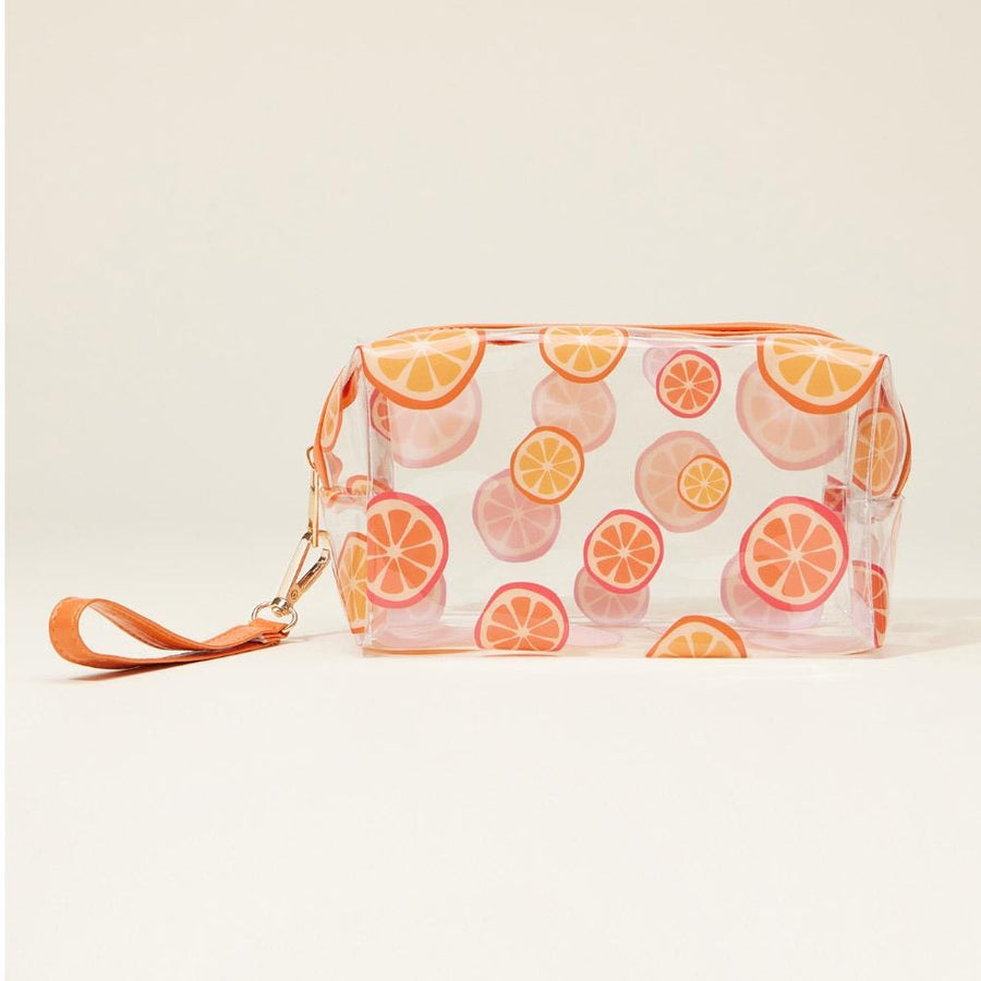 Toleel Pattern Transparent Cosmetic Pouch Bag | Clear Makeup Bag with Zipper | Travel Toiletry Organizer