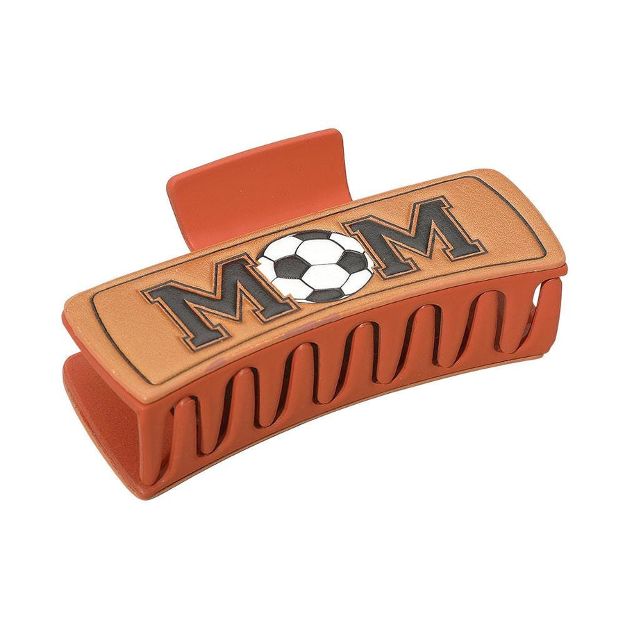 Faux Leather MOM Hair Claw Clip, Mom Accessory, Mother's Day Gift