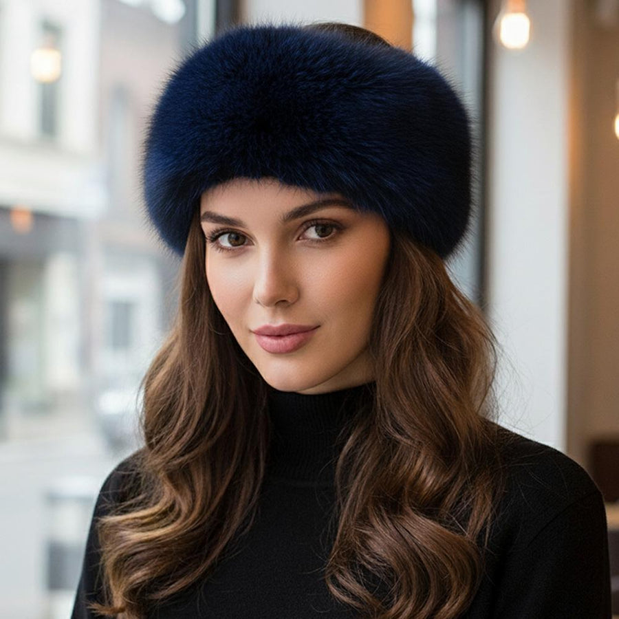 Elegant Faux Fur Winter Headband Earmuff | Soft Plush Ear Warmer Headband | Cozy Cold Accessory