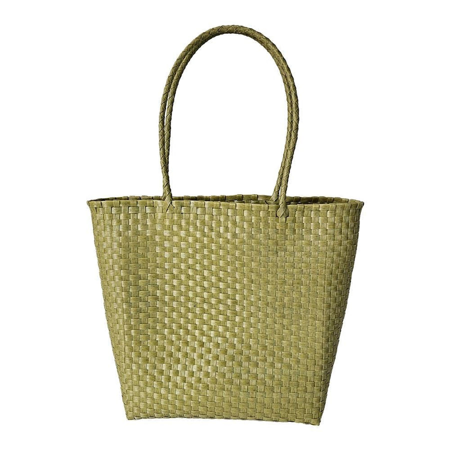 Basket Weave Tote Bag | Woven Shoulder Bag | Lightweight Casual Summer Handbag