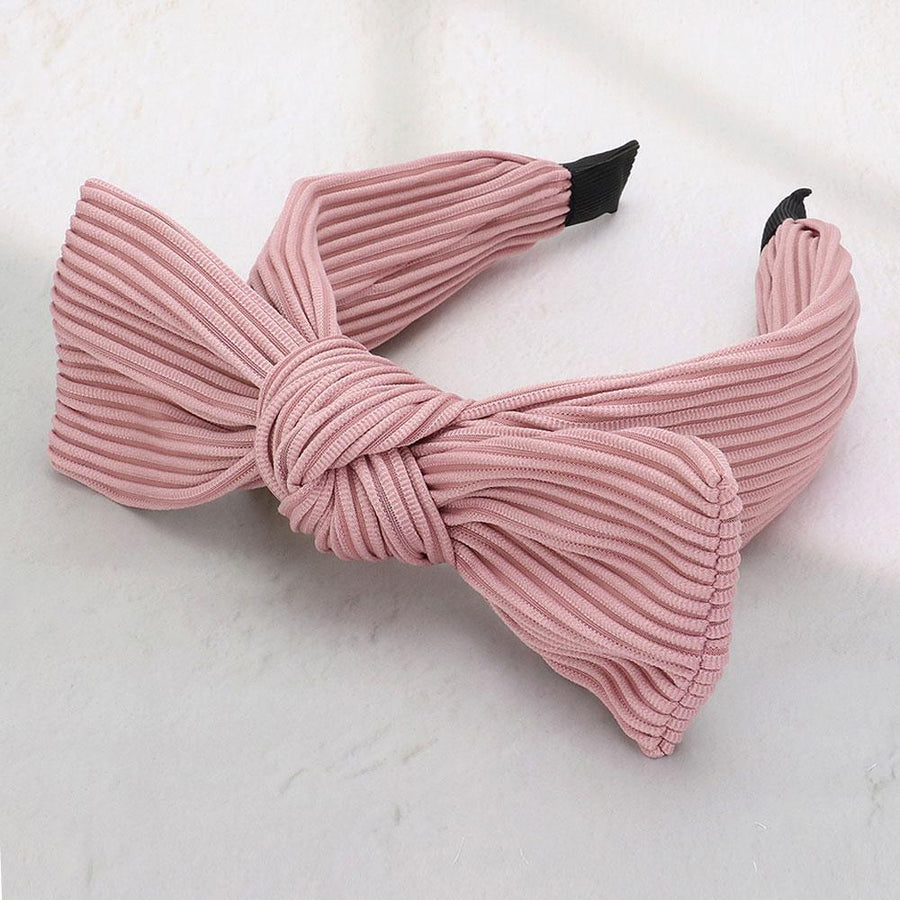 Fabric Knot Bow Headband – Top Hairband for Women & Girls, Soft Wide Hair Accessory Gift