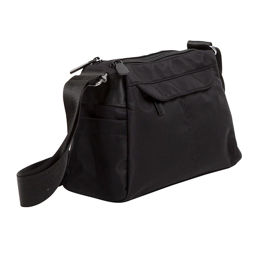 Multi Pocket Crossbody Sling Bag, Lightweight Travel Organizer Shoulder Bag