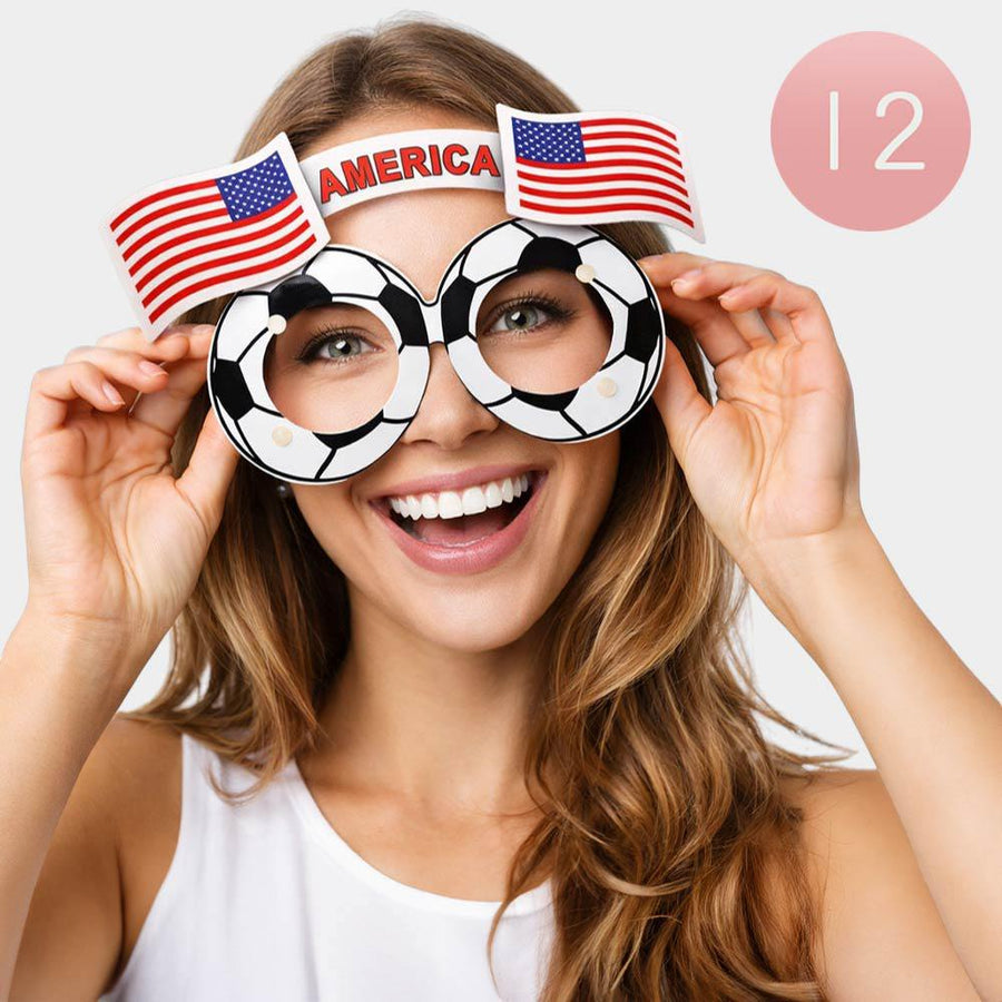 12PCS Soccer Party Glasses, World Cup Novelty Favors, Football Game Day Decorations