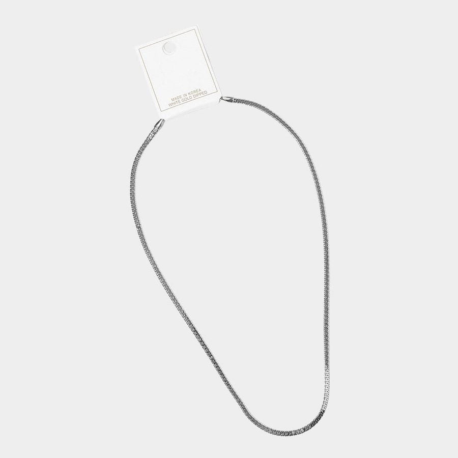 Gold Dipped Slim Chain Necklace, Dainty Layering Jewelry, Minimalist Everyday Wear