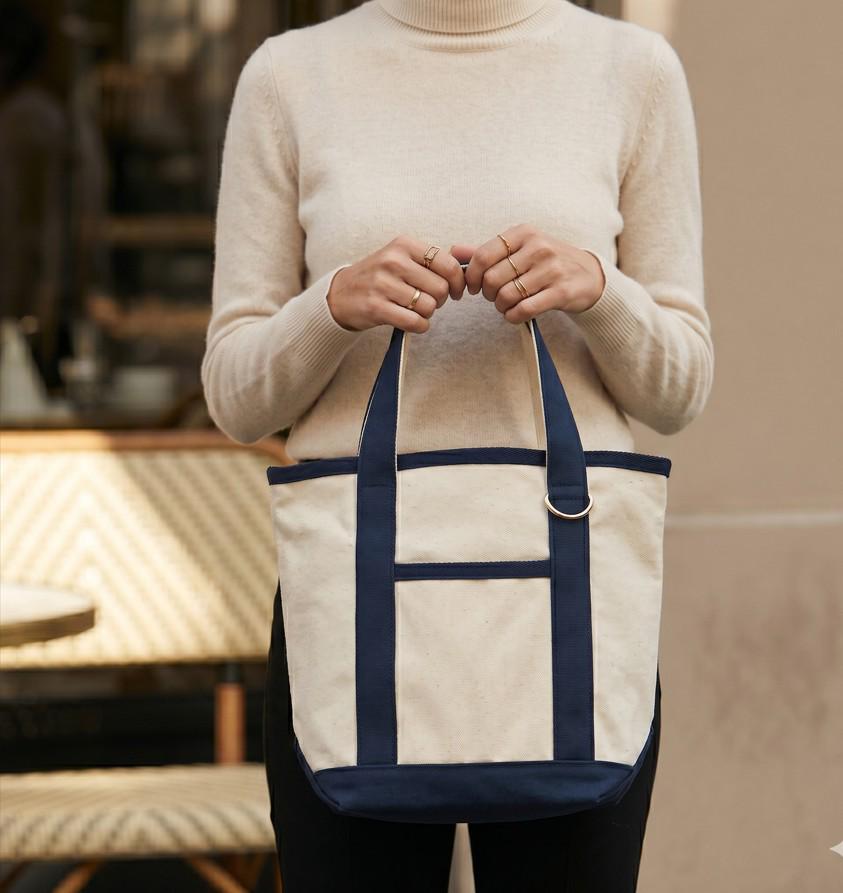 Small Canvas Tote Bag, 100% Cotton Utility Purse, Eco Friendly Casual Bag