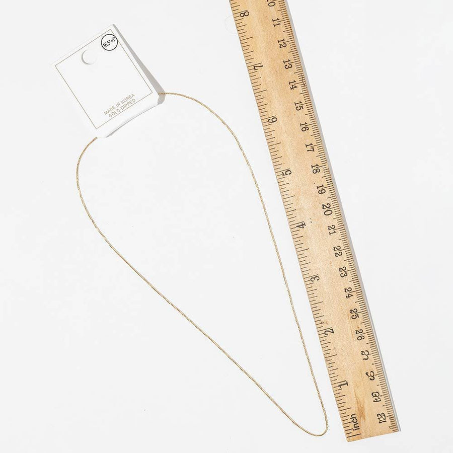 Gold Dipped Delicate Box Chain Necklace, Minimalist Layering Jewelry