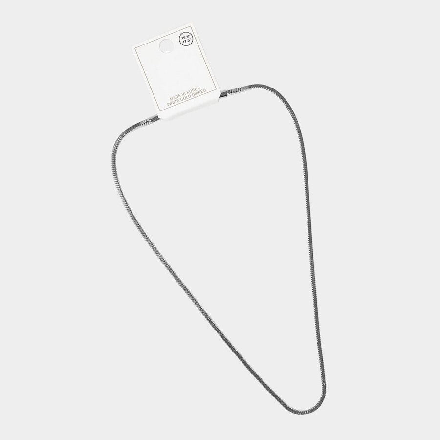 Gold Dipped Slim Chain Necklace, Minimalist Everyday Layering Jewelry