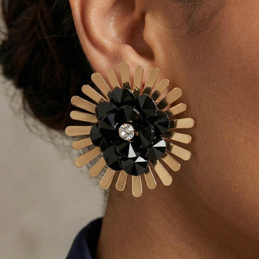 Bold Floral Statement Earrings | Oversized Flower Design, Chic Boutique Jewelry