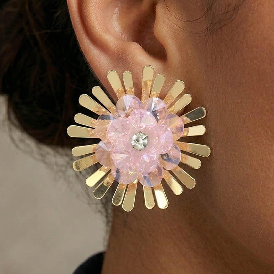 Bold Floral Statement Earrings | Oversized Flower Design, Chic Boutique Jewelry