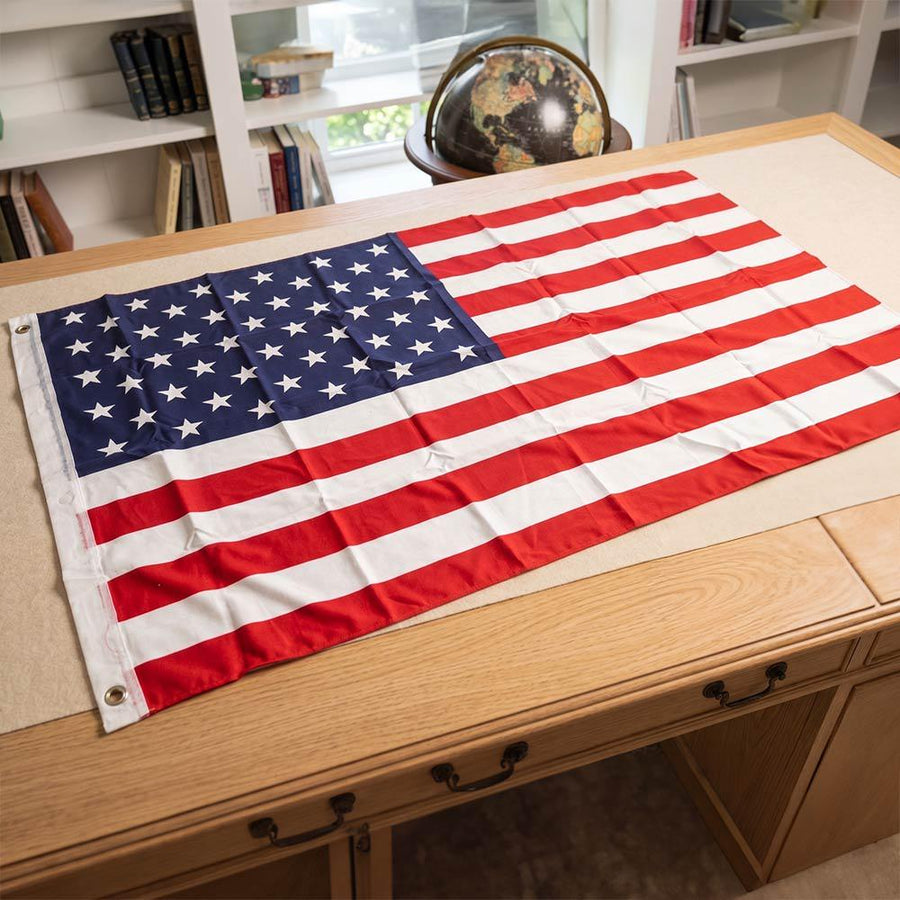 3x5 Nylon Large American Flag | Brass Grommets Indoor/Outdoor Patriotic USA Flag Decor