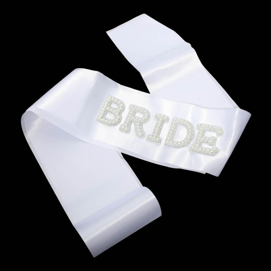Rhinestone Bride Sash, Crystal Bridal Sash, Bachelorette Party Gift