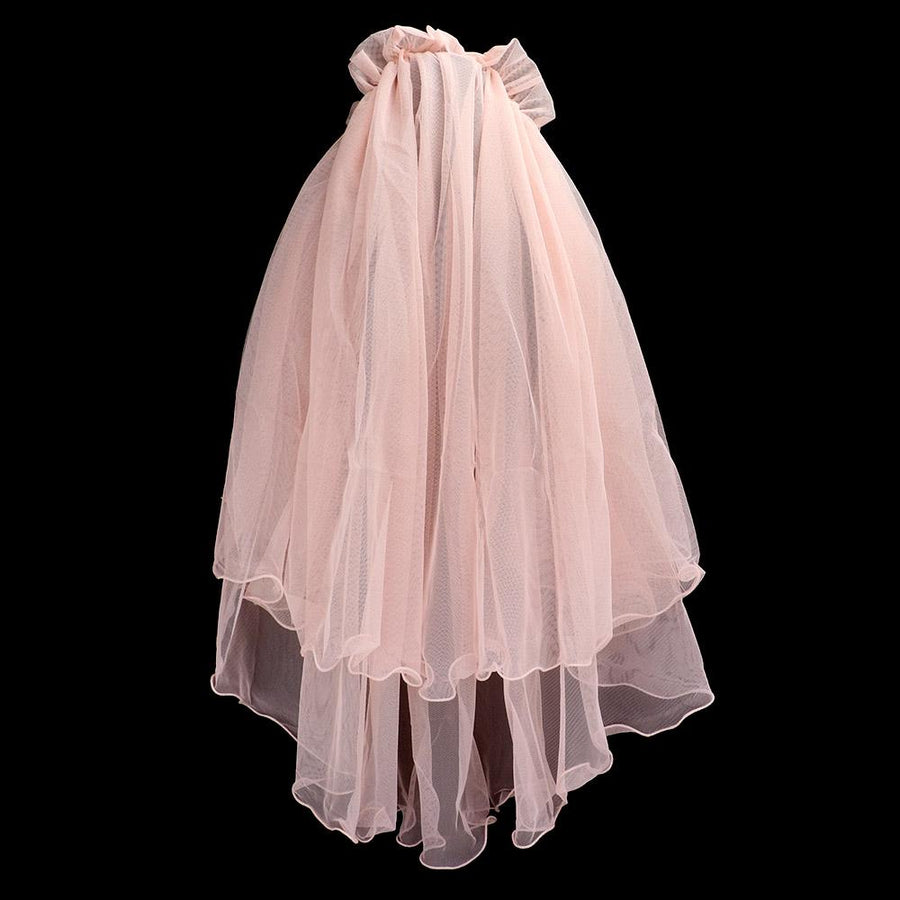 Bridal Short Wedding Veil in Soft Tulle with Hair Comb | Elegant Veil for Bride