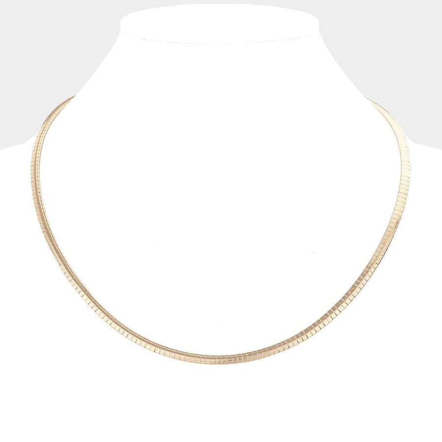 Omega Chain Necklace - Statement Layering Chunky Collar Necklace - Minimalist thick Chains