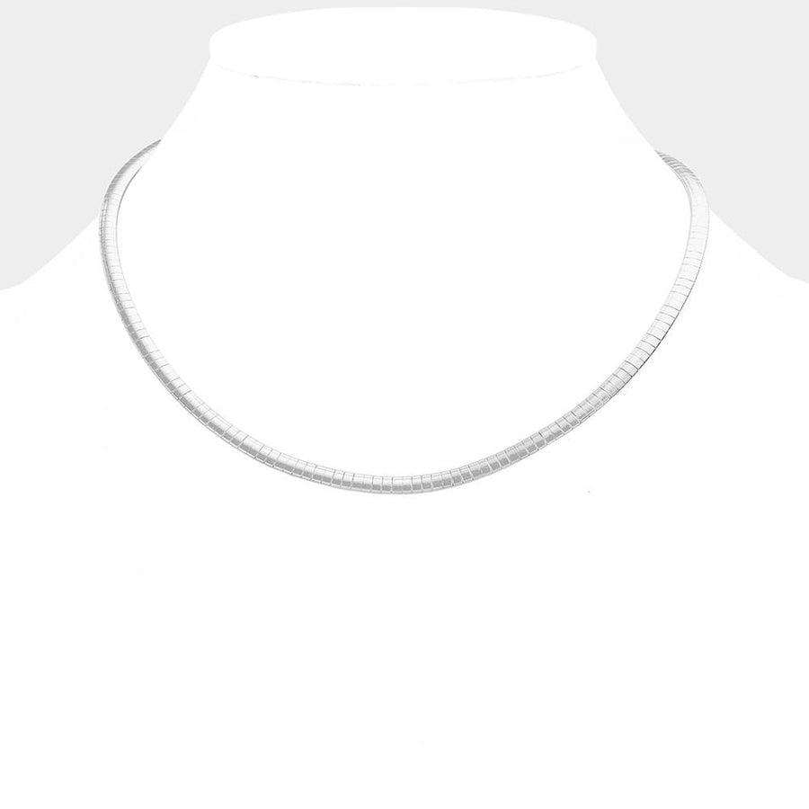 Omega Chain Necklace - Statement Layering Chunky Collar Necklace - Minimalist thick Chains