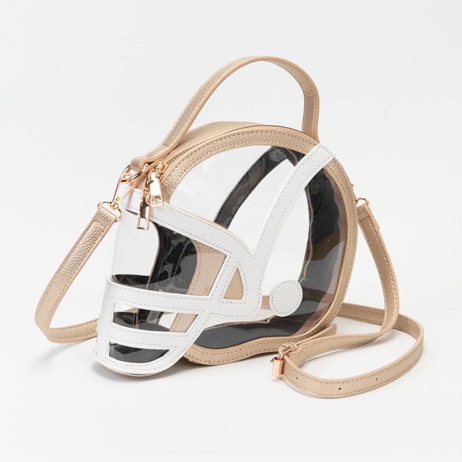 Transparent Football Helmet Shaped Crossbody Bag - Clear Gameday Purse - Football Mom Handbag Fan Gift