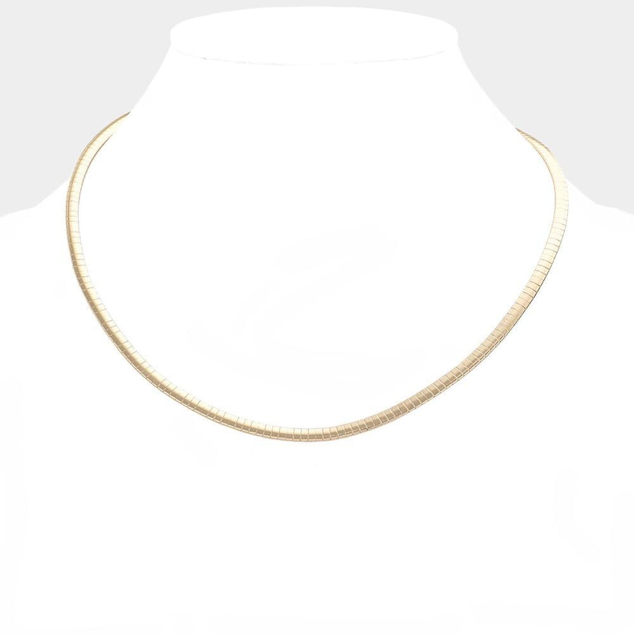 Omega Chain Necklace - Statement Layering Chunky Collar Necklace - Minimalist thick Chains