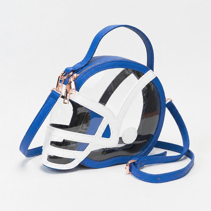 Transparent Football Helmet Shaped Crossbody Bag - Clear Gameday Purse - Football Mom Handbag Fan Gift
