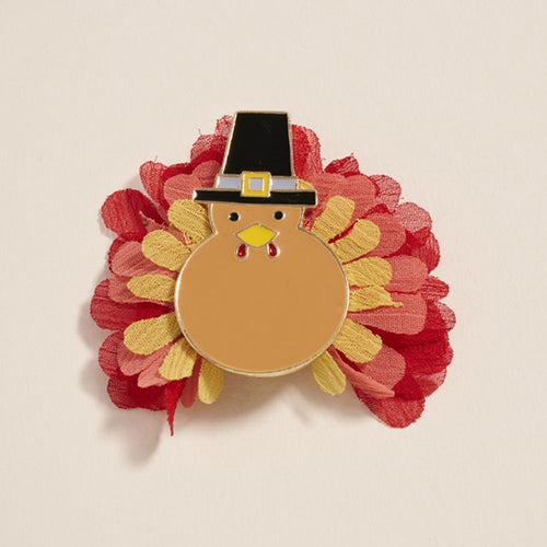 Thanksgiving Turkey Pin Brooch