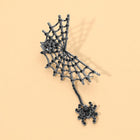 Halloween Spider Web Ear Cuff Earrings