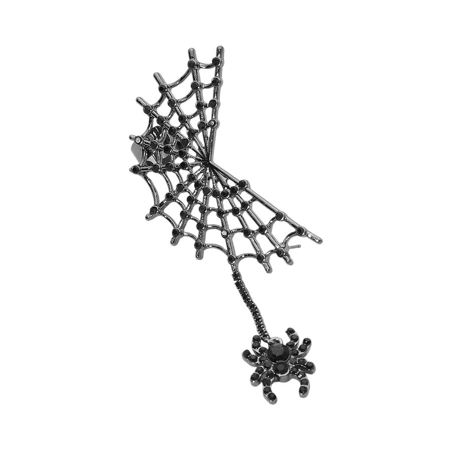 Halloween Spider Web Ear Cuff Earrings