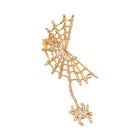 Halloween Spider Web Ear Cuff Earrings