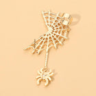 Halloween Spider Web Ear Cuff Earrings