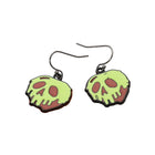 Enamel Dripping Halloween Skull Dangle Earrings