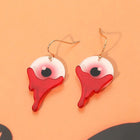Halloween Bloody Eyeball Charm Drop Dangle Earrings