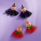Halloween Pumpkin with Bow Earrings
