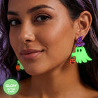 Glow In The Dark Halloween Ghost Drop Dangle Earrings