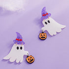 Glow In The Dark Halloween Ghost Drop Dangle Earrings