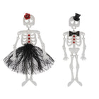 Halloween Mr Mrs Skeleton Dangle Earrings