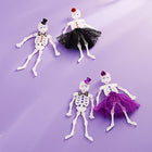 Halloween Mr Mrs Skeleton Dangle Earrings