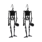 Head Off Halloween Skeleton Dangle Earrings