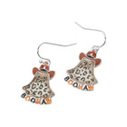 Halloween BOOHAW Western Ghost Charm Drop Dangle Earrings