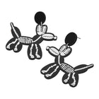 Halloween Skeleton Balloon Dog Dangle Earrings