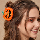 Halloween Pumpkin Hair Claw Clip