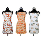 Harvest Floral Pumpkin Pattern Printed Kitchen Apron