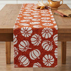 Harvest Farmhouse Pumpkin Pattern Printed Table Runner