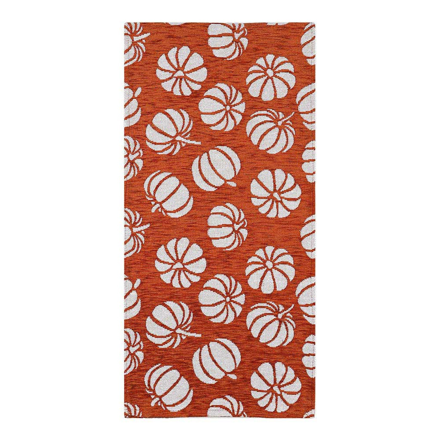 Harvest Farmhouse Pumpkin Pattern Printed Table Runner