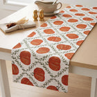 Harvester Farmhouse Pumpkin Vine Pattern Printed Table Runner