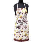 Autumn Leaves Pattern COLORS OF AUTUMN Message Printed Apron