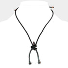 Unisex Wishbone Metal Pendant Necklace