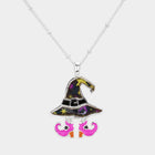 Halloween Witch Hat Boots Pendant Necklace