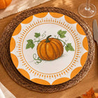 10PCS - Thanksgiving Fall Pumpkin Disposable Dinner Party Paper Plates