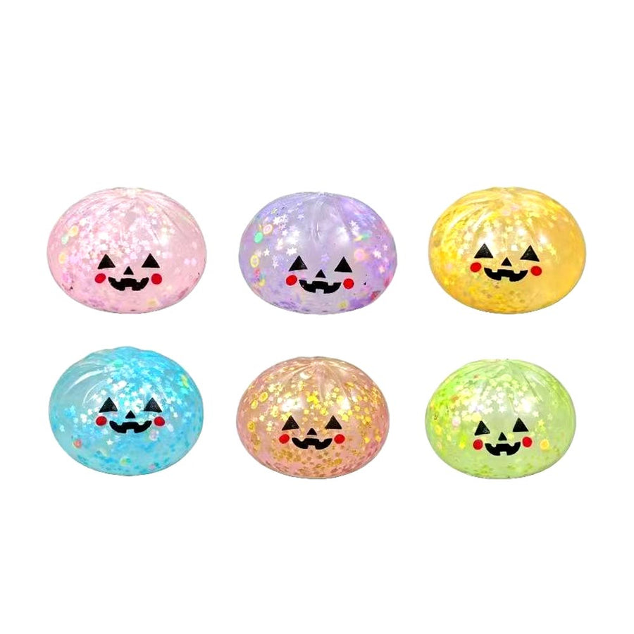 12PCS - Halloween Glitter Squishy Mystery Dumpling Stress Relief Squishy Toy